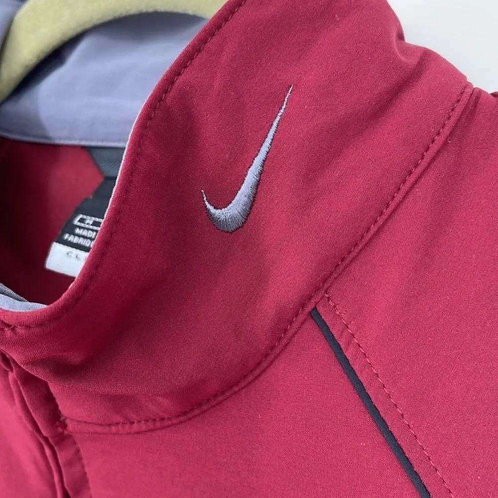 Nike Clima-Fit‎ Full Zip Golf Jacket (Men's Medium) Maroon